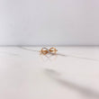 Anillo Infinito 1.6gr / T5 1/4 / Circones Blancos Dos Oros Blanco Rosa $