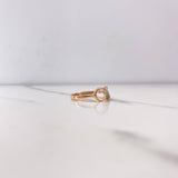 Anillo Infinito 1.6gr / T5 1/4 / Circones Blancos Dos Oros Blanco Rosa $