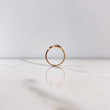 Anillo Infinito 1.6gr / T5 1/4 / Circones Blancos Dos Oros Blanco Rosa $