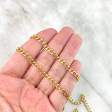 Cadena Panzer 14.6gr / 60cm / 3.4mm Oro Amarillo +1