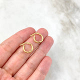 Candongas Sofi 1.1gr / 1.5cm / Oro Amarillo 18K