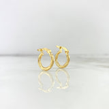 Candongas Sofi 1.85gr / 1.3cm / Espiral Oro Amarillo