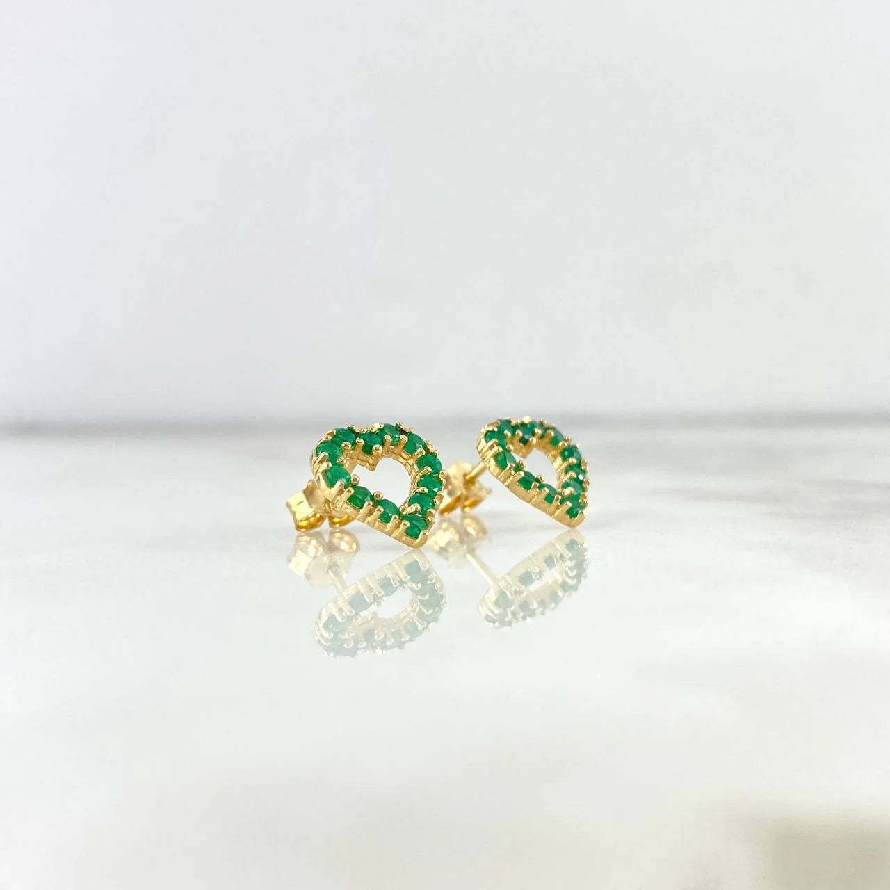 Topos Silueta Corazón 3.2 g / 10.35 mm Oro Amarillo 18K