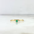 Anillo Solitario 0.8gr / T6 3/4 / Esmeralda 8pts Oro Amarillo (Joya)