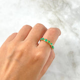 Anillo Hiedra 2.45gr / T7 1/4 / Esmeraldas 57pts Oro Amarillo (Joya)