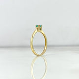 Anillo Solitario 1.95gr / T6 3/4 / Esmeralda 26pts Oro Amarillo (Joya)
