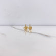 Topos Silueta Corazon 0.85gr / Circones Blancos Oro Amarillo $