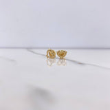 Topos Delfin Corazón 0.6gr / Liso Oro Amarillo $