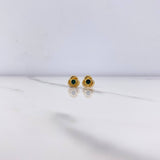 Topos Helice 0.95gr / Circon Verde Oro Amarillo $