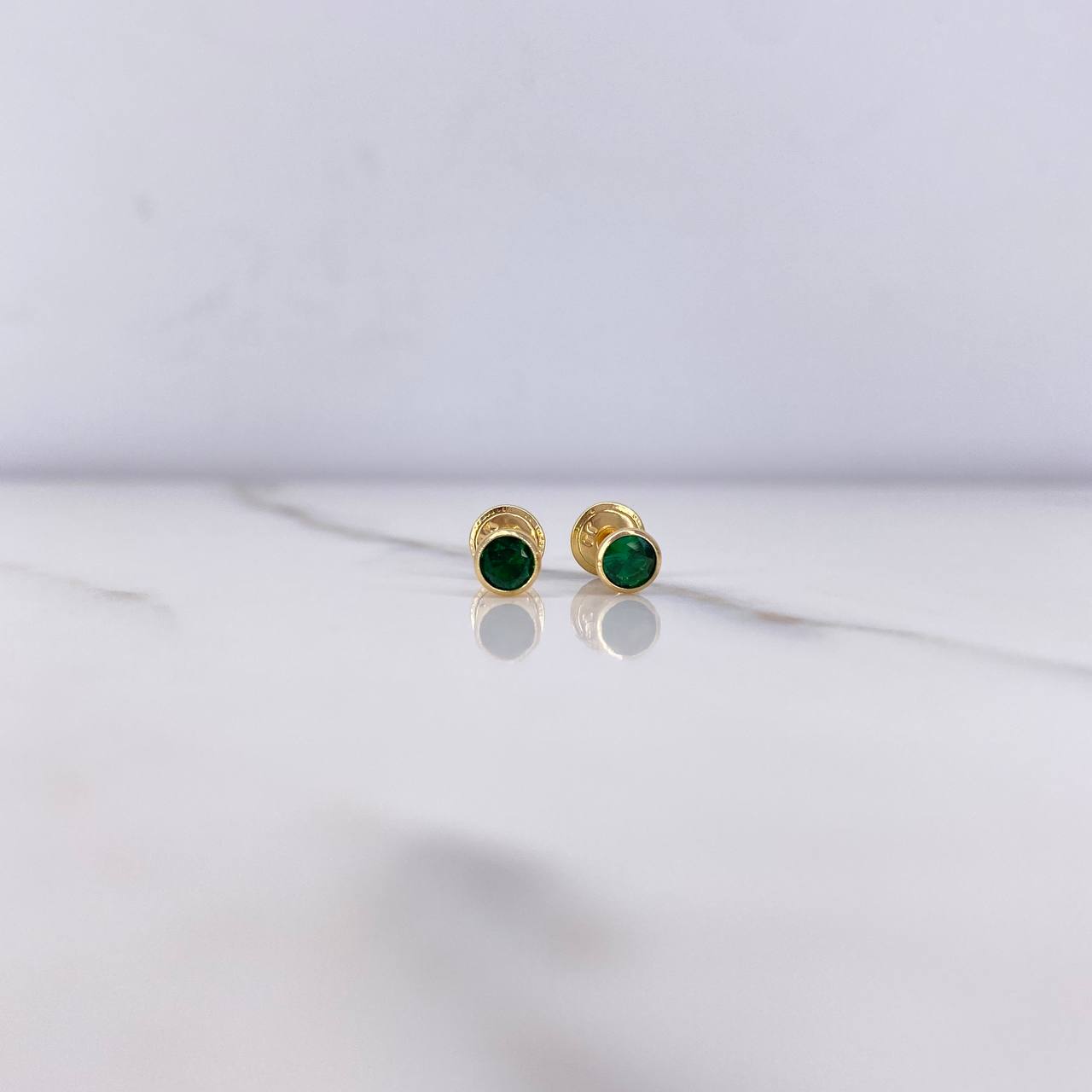 Topos Bisel 0.55gr / Circon Verde Oro Amarillo &