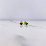Topos Bisel 0.55gr / Circon Verde Oro Amarillo &