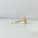 Anillo Trebol VCyA 2.1gr / T6 3/4 / Agata Negra Oro Amarillo +4