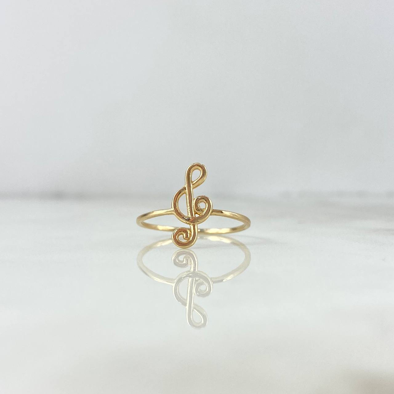 Anillo Nota Musical 1.1gr / T6 3/4 / Oro Amarillo