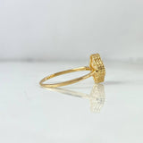 Anillo Trebol VCyA 2.05gr / T6 / Nacar Blanco Oro Amarillo +4 *