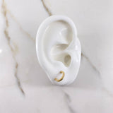 Topos Medio Aro 1gr / Circones Blancos Oro Amarillo $