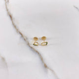 Topos Corazón Silueta 0.75gr / Circones Verdes Oro Amarillo $