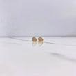 Topos Corazón Silueta 0.95gr / Circones Blancos Oro Amarillo $