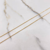 Cadena Veneciana 1.2gr / 45cm / 0.15mm Oro Amarillo +3 $