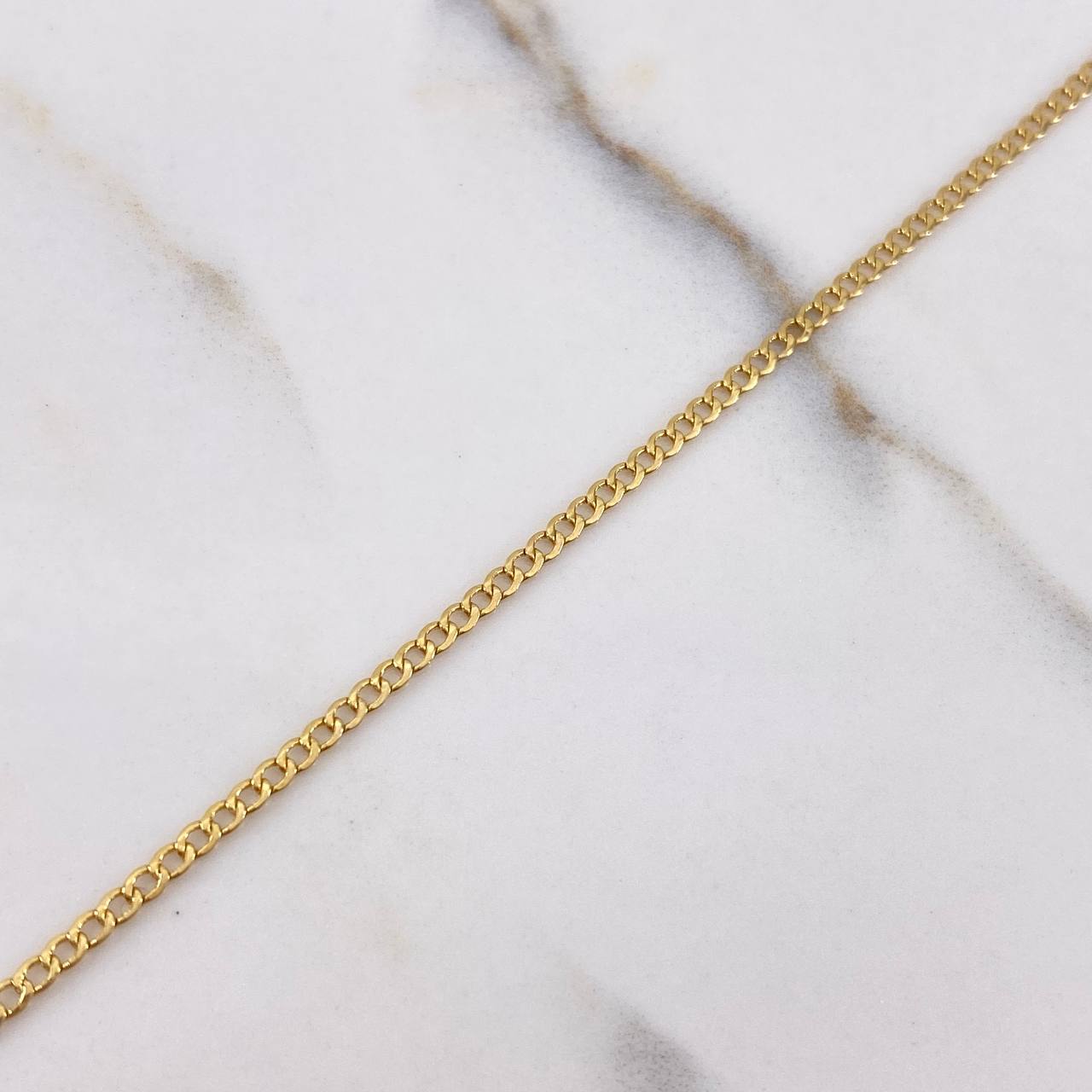 Pulso Cubano 1gr / 20cm / 1mm Oro Amarillo +1 $