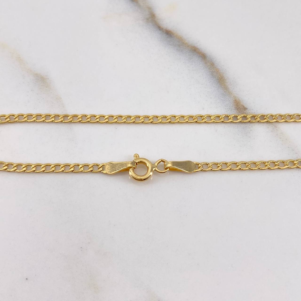 Pulso Cubano 1gr / 20cm / 1mm Oro Amarillo +1 $