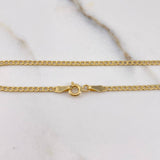 Pulso Cubano 1gr / 20cm / 1mm Oro Amarillo +1 $