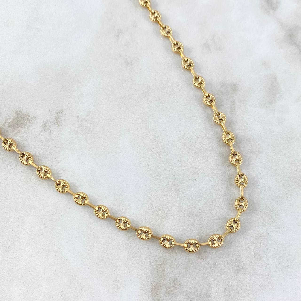 Cadena GC 9.65gr / 40cm / 4.5mm Diamantada Oro Amarillo