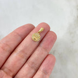 Dije Corona RX Medalla 0.9gr / 1.2cm / Medal RX Crown Oro Amarillo