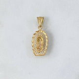 Dije Virgen de Guadalupe 3.1gr / 3.1cm / Circones Fucsias Verdes Blancos Oro Amarillo *
