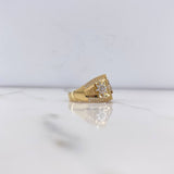 Anillo Ancla Timon 10.45gr / T10 1/4 / Circones Blancos Dos Oros Amarillo Blanco (Oferta) &