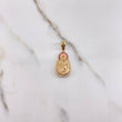 Dije Virgen del Carmen 5.2gr / 3cm / Circones Fucsias Blancos Oro Amarillo &