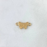Herraje Mariposa 0.65gr / 1.5cm / Circones Blancos Oro Amarillo *