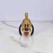 Dije Perro 7.65gr / 3.7cm / Circones Blancos Amarillos Negros Fucsias Oro Amarillo $
