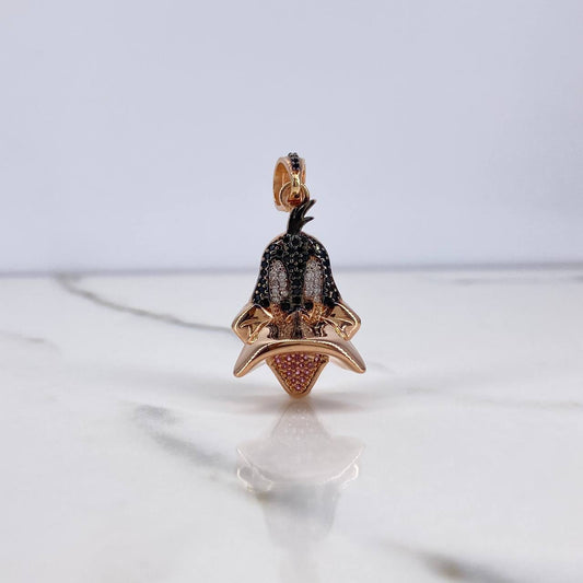 Dije Pato 6.5gr / 3.7cm / Circones Blancos Negros Rosados Dos Oros Blanco Rosa (Oferta)$