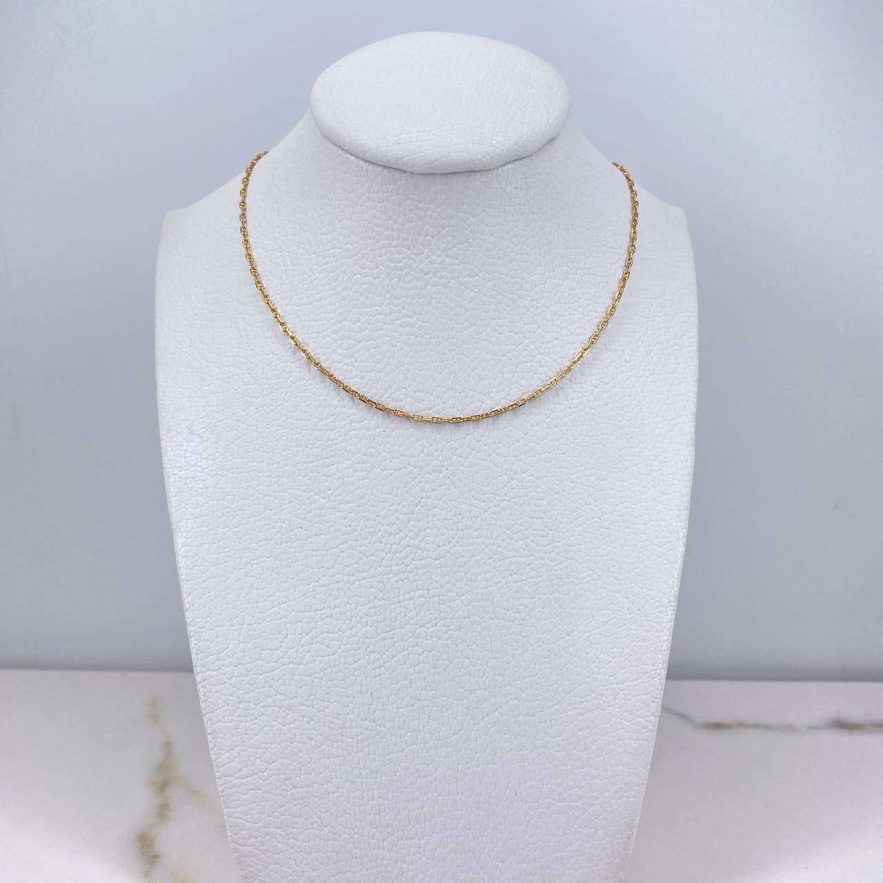 Cadena Escalera 2gr / 37cm / 1mm Gargantilla Oro Amarillo +3 $