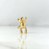 Dije Oso 2.5gr / 1.7cm / Ojos Negros Oro Amarillo