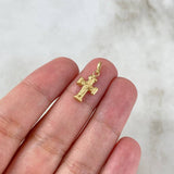 Dije Cruz Cristo 0.5gr / 1.8cm / Oro Amarillo