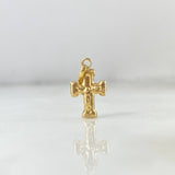 Dije Cruz Cristo 0.5gr / 1.8cm / Oro Amarillo