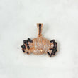 Dije Puño Dinero 7.05gr / 2.7cm / Circones Blancos Negros Oro Rosa ©