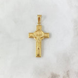 Dije Cruz Cristo 2.35gr / 4.1cm / Oro Amarillo 18K *
