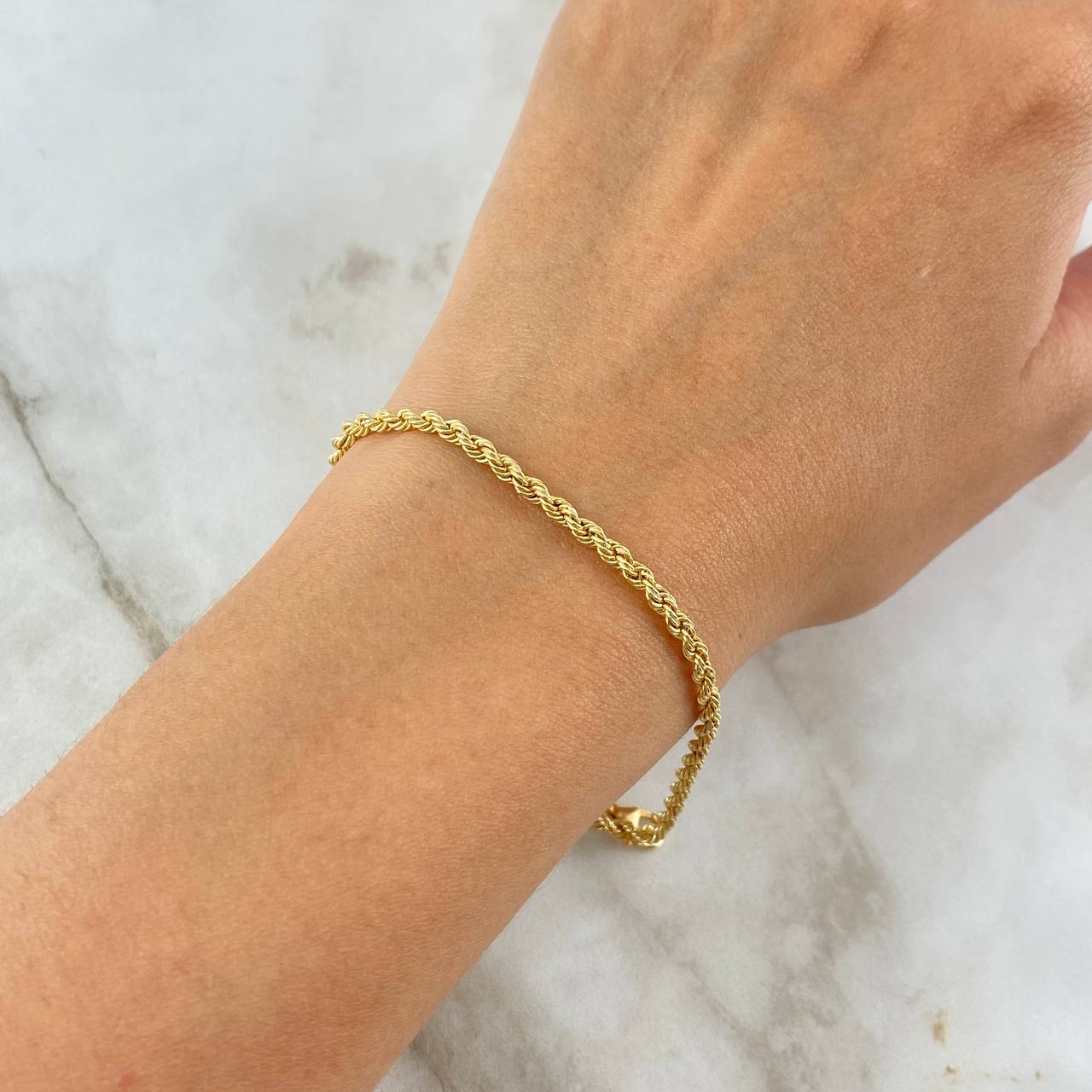 Pulso Lazo 1.95gr / 20cm / 2mm Oro Amarillo +3 (Oferta)