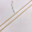 Cadena Escalera 2.25gr / 50cm / 1mm Oro Amarillo +3 $