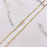 Cadena Escalera 2.45gr / 50cm / 1mm Oro Amarillo +3 $