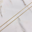 Cadena Escalera Plana 1.4gr / 45cm / 1mm Diamantada Tres Oros +3 $