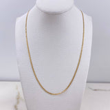 Cadena Escalera 2.45gr / 50cm / 1mm Oro Amarillo +3 $