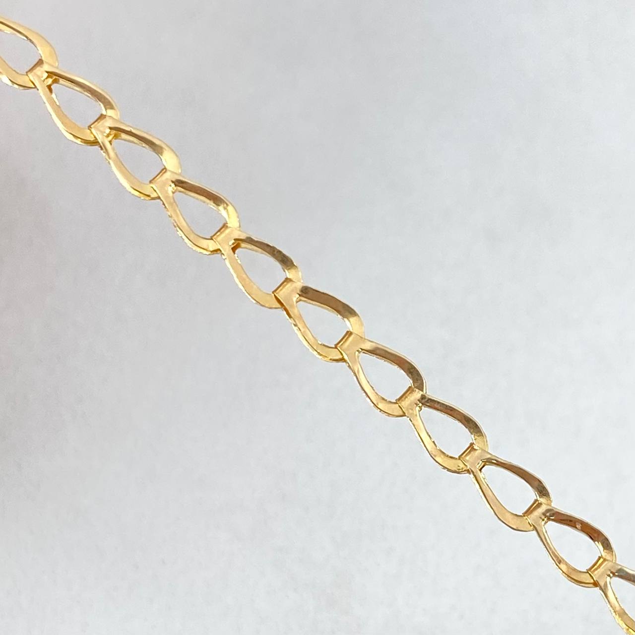 Pulso Espiga 1.15gr / 14.5cm / 3mm Placa Rectangular Ovalada Curva Oro Amarillo