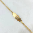 Pulso Aro Seguido 1.45gr / 13.5cm-15cm / 2mm Placa Nube Lisa Oro Amarillo