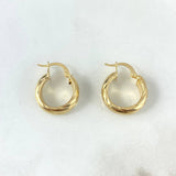 Candongas Jade 3.35gr / 1.8cm / Oro Amarillo *