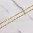 Cadena Escalera Plana 6.4gr / 60cm / 2mm Diamantada Oro Amarillo +3 $