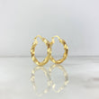 Candongas Kari 2.35gr / 2.5cm / Entorchadas Oro Amarillo