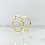 Candongas Lola 1.95gr / 2.5cm / Punteadas Oro Amarillo